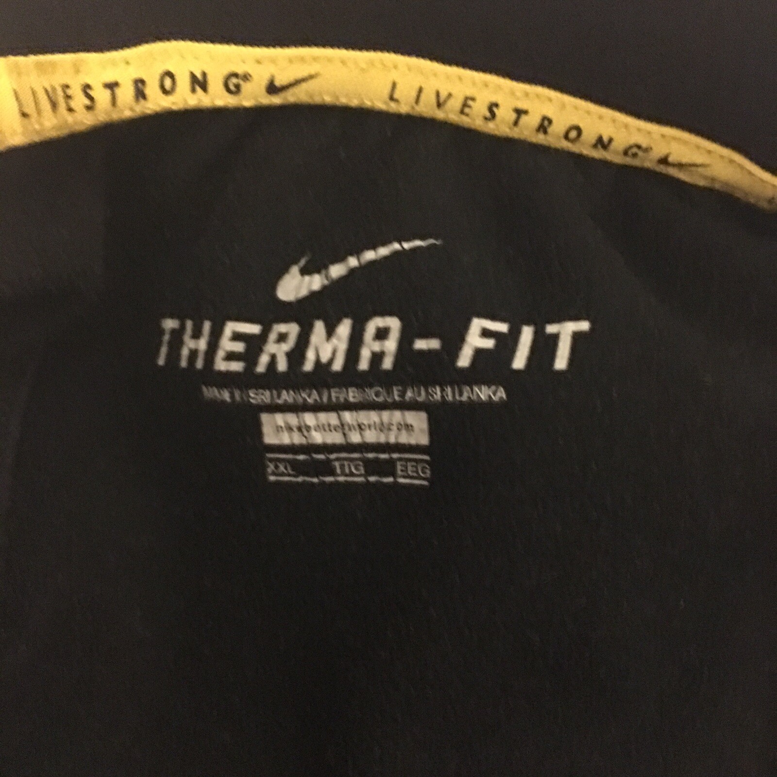 MENS NIKE LIVESTRONG THERMA-FIT SWEAT PANTS LARGE XXL