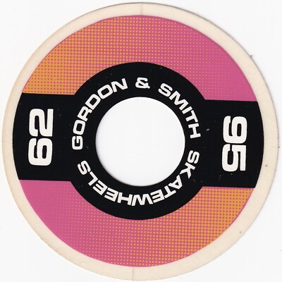 Vintage 1980 s Gordon & Smith ￼Skate Wheels 62 & 95