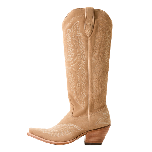 Pre-owned Ariat Ladies Casanova Truly Taupe Tall Western Boot 10053650 In Brown