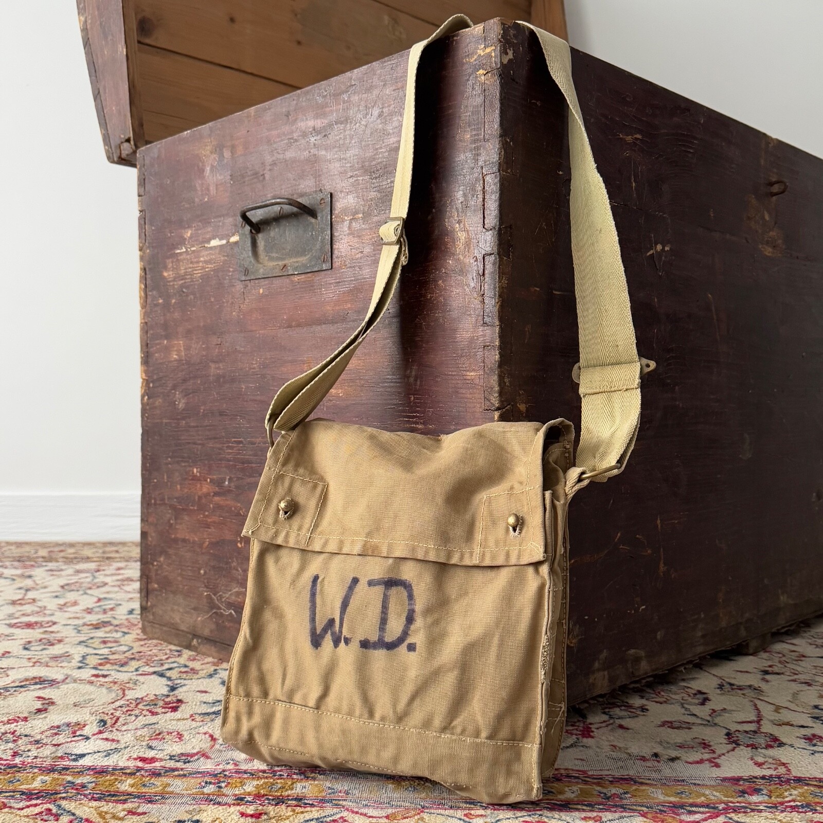 ア*リ様 40s WW2 MILITARY BOSTON BAG WITH ST 40s WW2 MILITARY BOSTON BAG WITH STENCIL