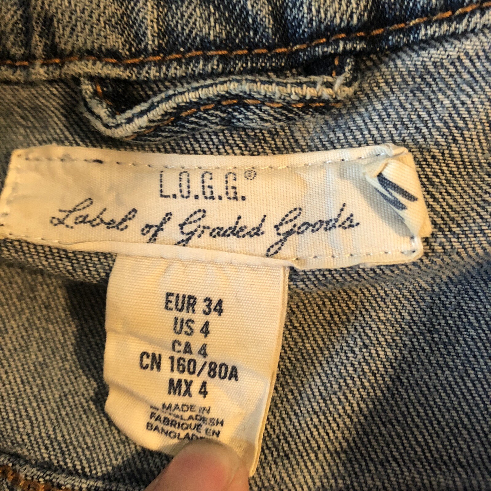 H \u0026 M logg blue denim jean jacket 