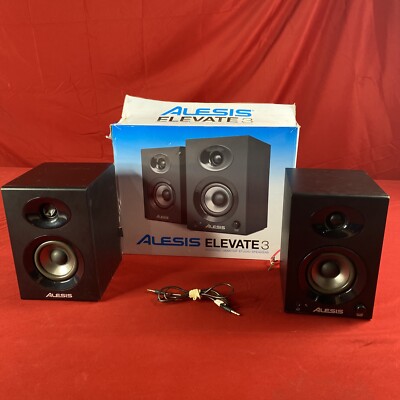 Alesis Elevate 3 Powered Small Desktop Studio Speakers - Right and Left Speaker