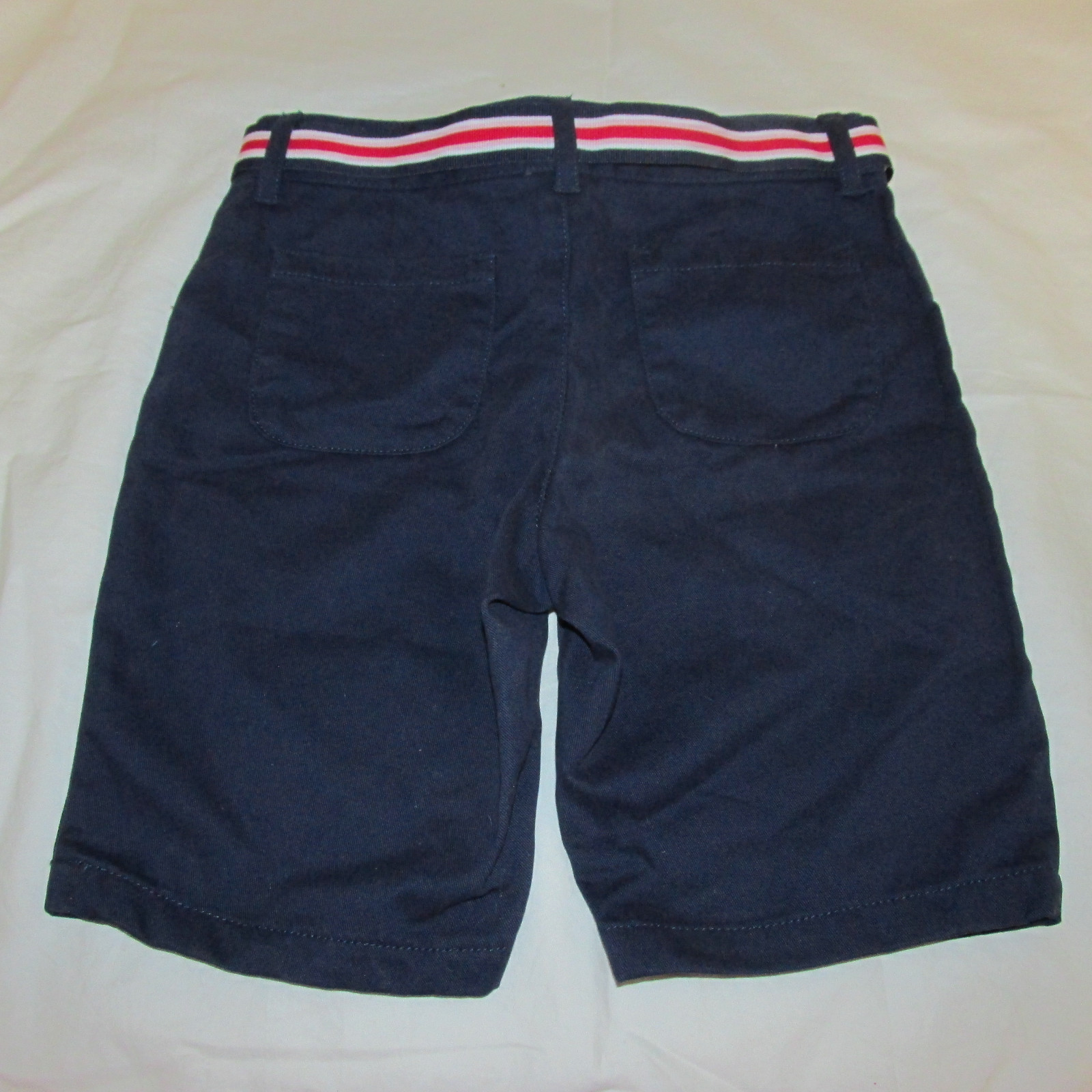 NWT Girl 's Gymboree School Uniform Shorts Bermuda Bottoms 4 5 Navy Blue Belted