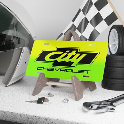 Days of Thunder Movie - City Chevrolet - Vanity Plate Aluminum Pre-drilled Holes