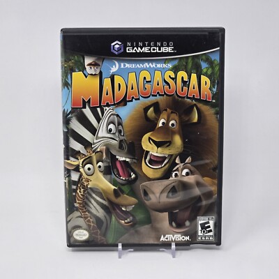 Madagascar (Nintendo GameCube) Black Label CIB COMPLETE & TESTED