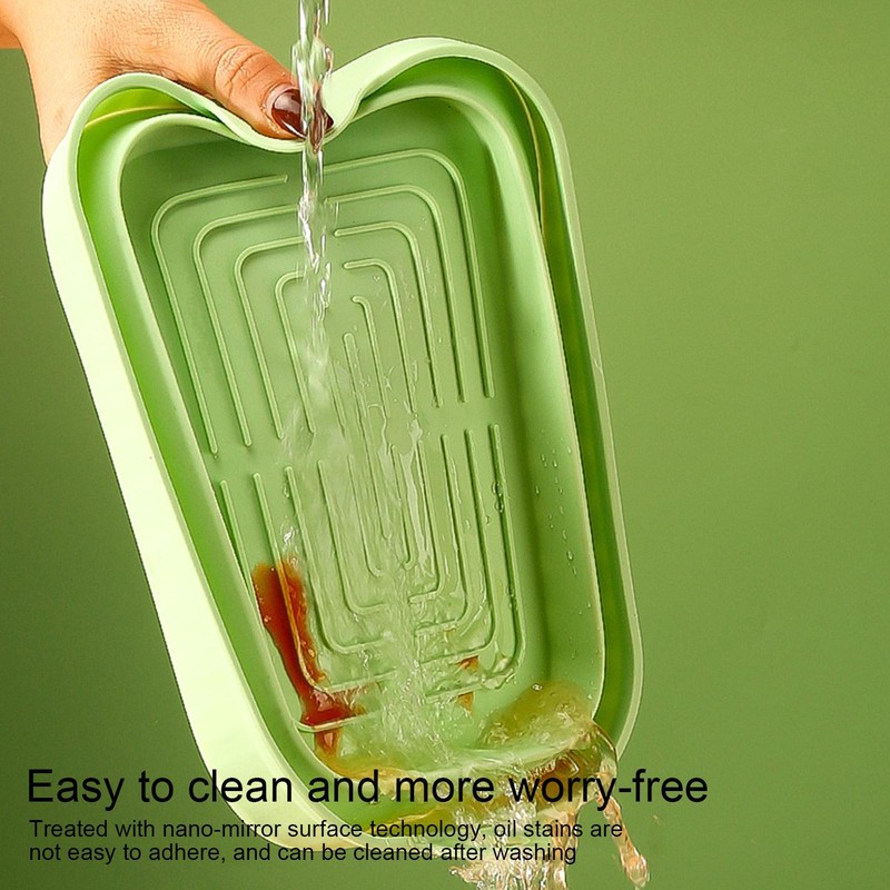 Air Fryer Silicone Liners Non Stick Foldable Air Fryers Basket Reusable