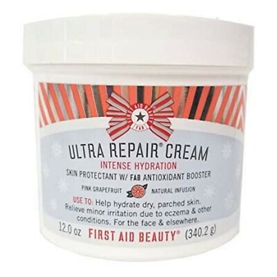 First Aid Beauty Ultra Repair Cream Intense Hydration 12 oz. Pink Grapefruit New