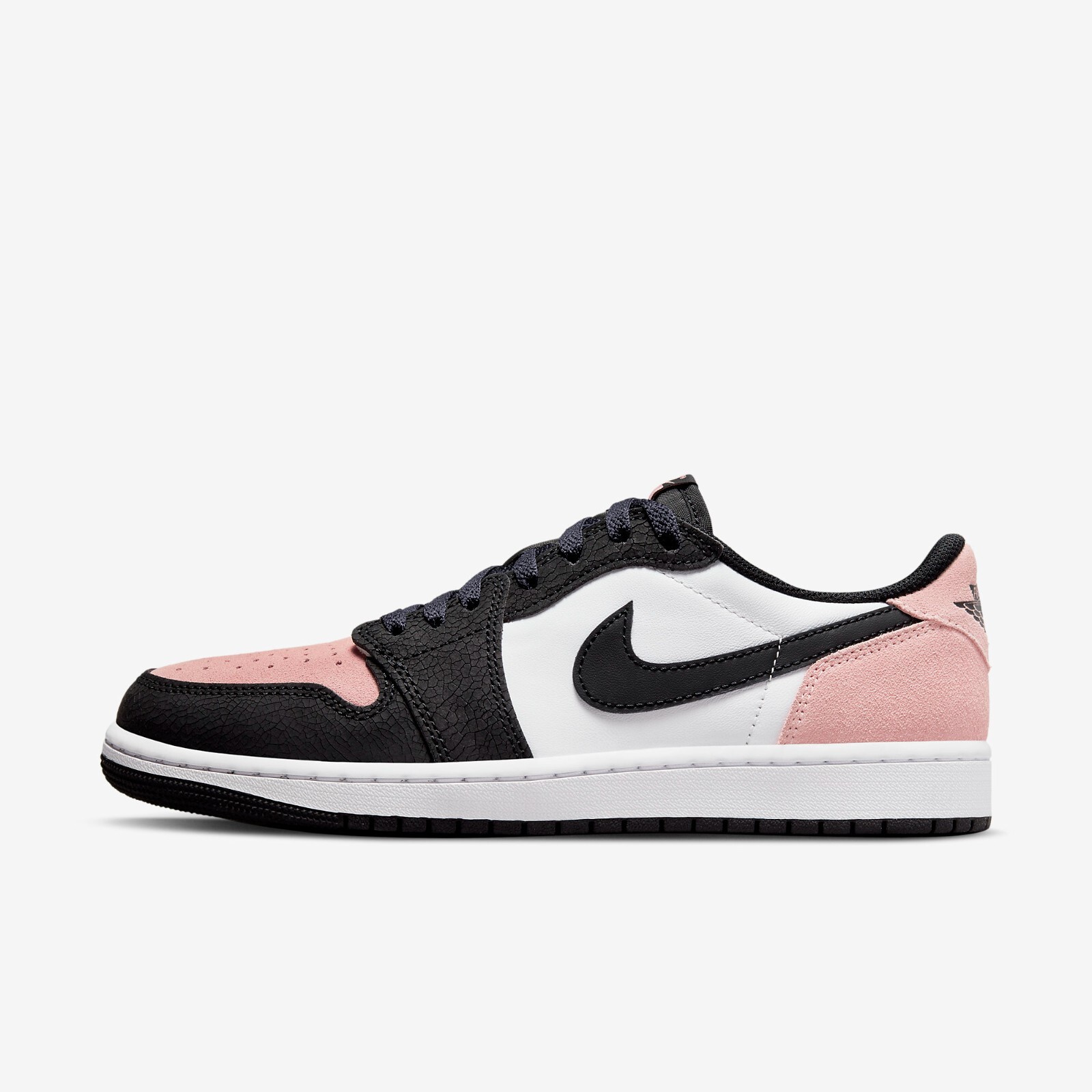 

Мужские кроссовки Jordan 1 Retro Low OG Bleached Coral CZ0790-061, Black/bleached coral-white, Jordan 1 Low