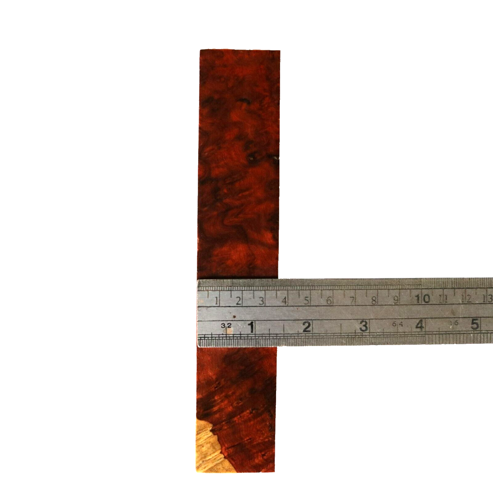 Amboyna Burl, Knife handle, Gun grips, Turning Blank DIY 2"X 7 3/8"X 1 3/8" #284 Amboyna Burl, Knife handle, Gun grips, Turning Blank DIY 2"X 7 3/8"X 1 3/8" #284