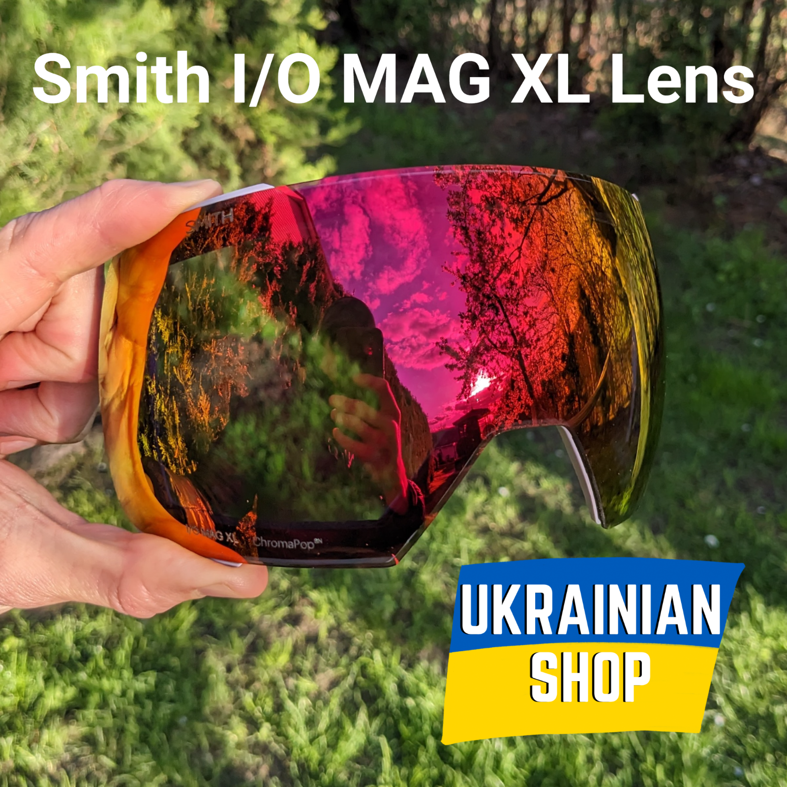 SMITH I/O Mag XL ChromaPop Sun Red レンズ SMITH IO MAG XL Snow Goggle | Prescription SMITH Snow