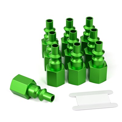 20PCS Aluminum 1/4-Inch NPT Female Industrial Air Fitting 1/4-Inch High Flow ...