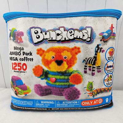 NEW Bunchems Mega JUMBO Pack 1250 Pieces Create Target Exclusive Building Toy