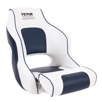 VEVOR Boat Seat Flip-up Seat Bolster Captain Bucket Seat Fishing Pontoon 1 pc