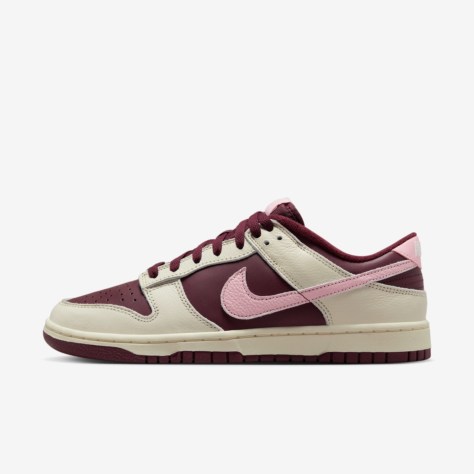 

Кроссовки Nike Dunk Low Retro Night Maroon and Medium Soft Pink DR9705-100 Shoes, Pale ivory/medium soft pink, NIke Dunk Low Retro Night Maroon and Medium Soft Pink