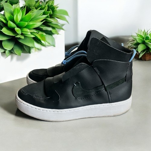 Nike Vandalised LX Shoes Womens Size 9 Black Leather High
