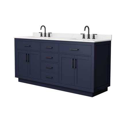 Wyndham Collection WCG262672D-QTZ-US3MXX Beckett TK 72'' - Dark Blue / Giotto