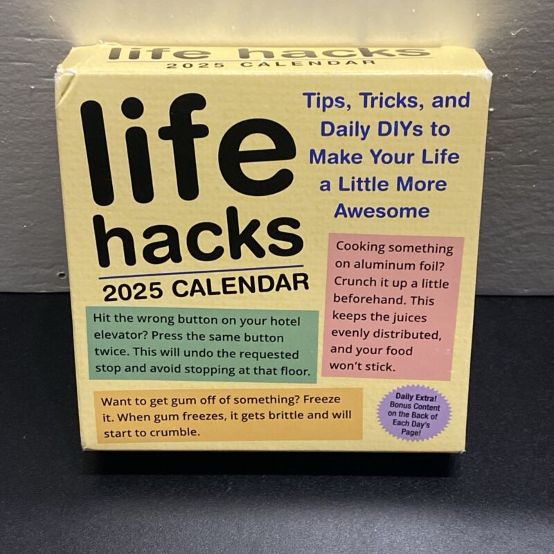 Life Hacks 2025 Day-To-Day Calendar by Keith Bradford