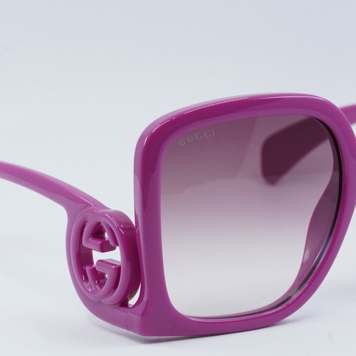 Pre-owned Gucci Gg1326s 004 Fuchsia/violet Gradient 58-19-140 Sunglasses Authentic
