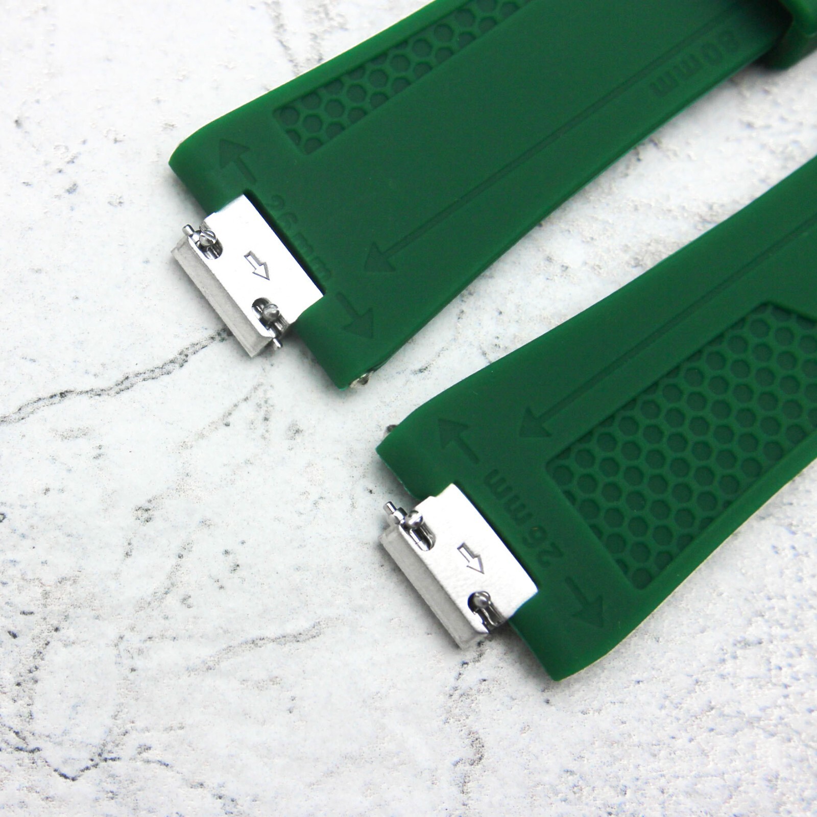 GREEN TISSOT PRX POWERMATIC SILICONE RUBBER 12MM WATCH STRAP BAND QUICK RELEASE