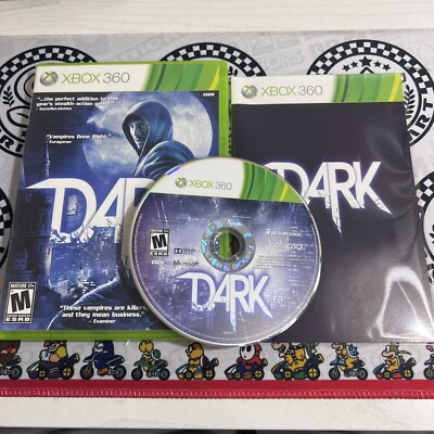 XBOX 360 Dark Tested CIB 2013 Complete In Box CLEANED Working Kalypso MICROSOFT