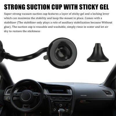 360° Car Windshield Mount Cradle Holder Stand For iPhone Mobile Cell Phone GPS