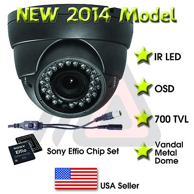 VARIFOCAL OUTDOOR DOME 36 IR 800 TVL SECURITY CAMERA CCTV