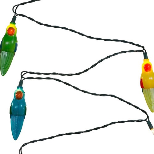 Kurt Adler (#UL0137) 10 UL Parrot Light Set, 11.5 feet long