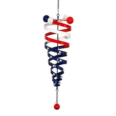''Stripes & Stars'' Patriotic Spiral Spinner