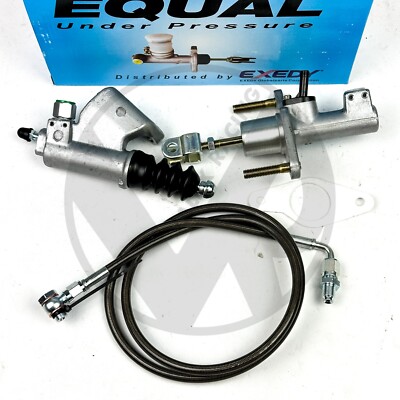 Exedy Master CMC & Slave Cylinder w Gunmetal Clutch Line Kit 02-05 Civic Si EP3