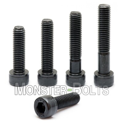 M4 Socket Head Cap Screws, 12.9 Alloy Steel w/ Black Oxide DIN 912, Coarse 0.70
