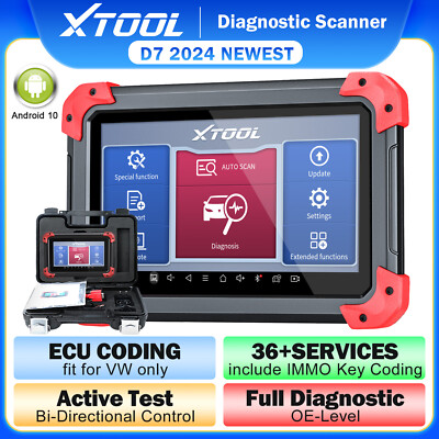 XTOOL D7 Full System Diagnostic Scanner Bidirectional Tool Auto Key Programming