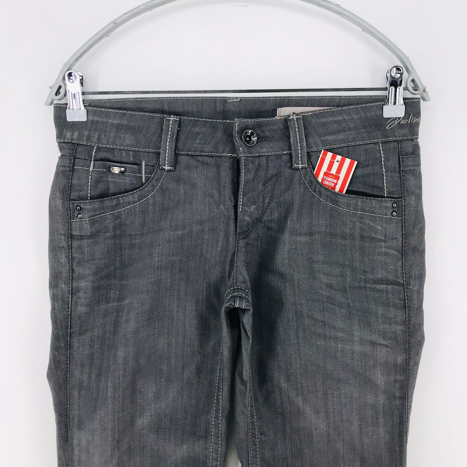 GAS Damen Grau Regular Straight Fit 