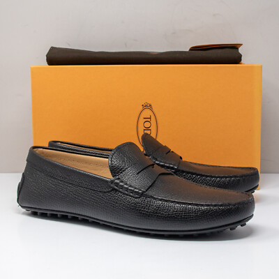 Tod s City Gommino Black Leather Driving Loafers, Size 11 UK (12 US)