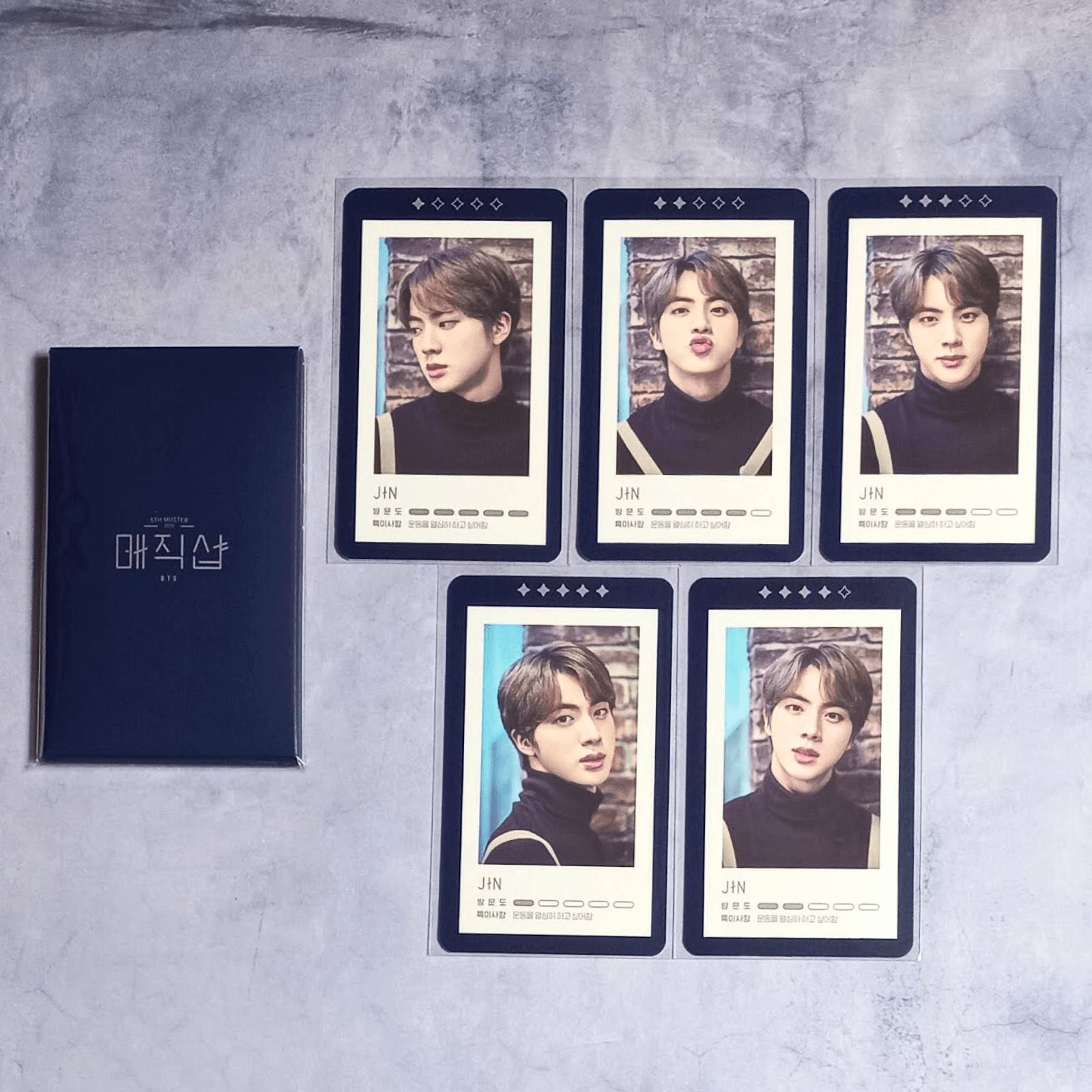 Bts 5th muster トレカ ジン BTS 5th Muster Magic Shop Seoul Official Mini Photo Card
