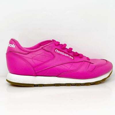 

Reebok Womens Classic FW9615 Розовые повседневные кроссовки, размер 7,5, Розовый, Classic