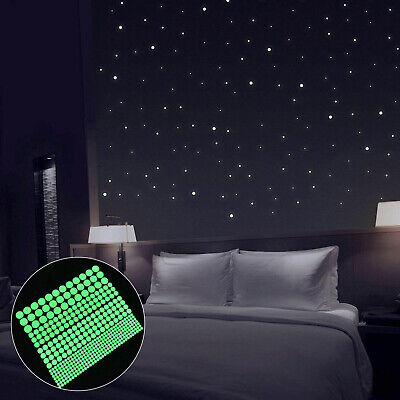 400pcs Kids Ceiling Dot Wall Stickers Bedroom Glow in Dark like Stars Decoration