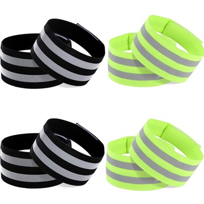 RAFIYU 8 Pezzi Clip per Pantaloni da Bicicletta Riflettente Ferma (S5N)