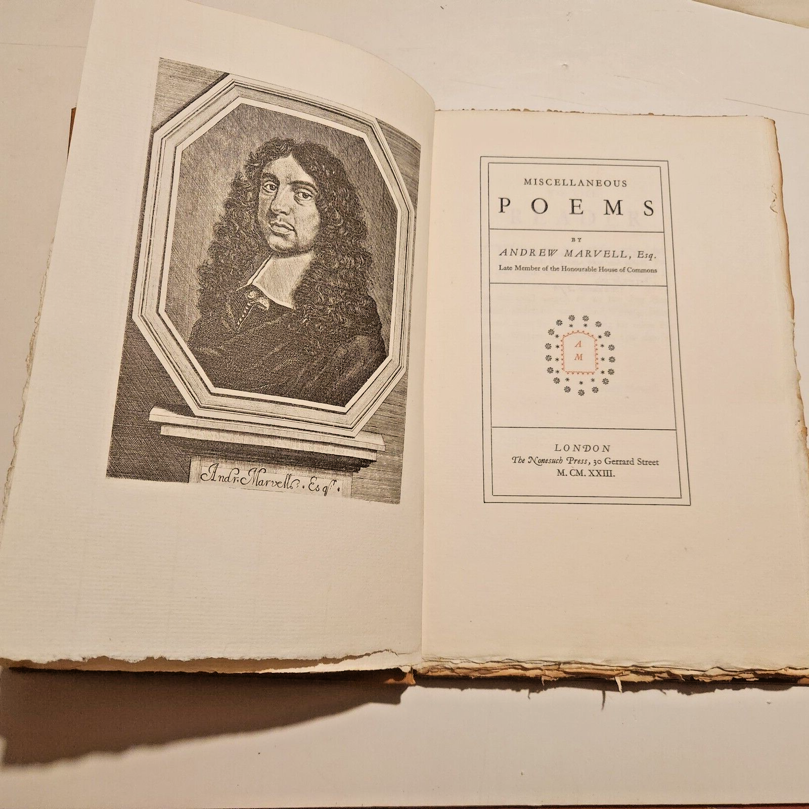 Miscellaneous Poems Marvell 1923 Limited Edition