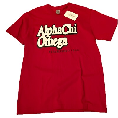 Alpha Chi Omega Shirt Red New With Tags Sorority Shirt