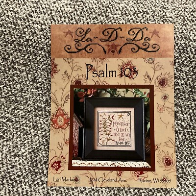 La D Da Psalm 103 primitive Counted Cross Stitch Pattern