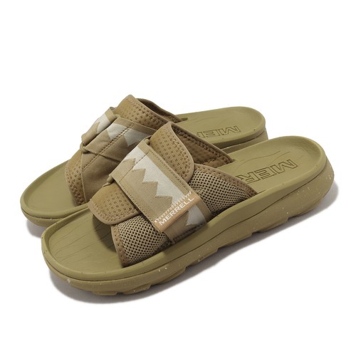 

Merrell HUT Ultra Slide Brown Coyote Мужские сандалии без шнуровки на ремешке J005309, Коричневый, Hut Ultra Slide