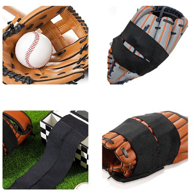 2pcs Baseball Softball Gloves Wrap Elastic Strap Band for Most Gloves