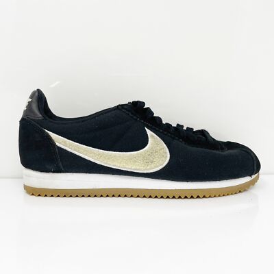 

Nike Womens Classic Cortez PRM 905614-008 Черные повседневные кроссовки, размер 7,5, Черный, Classic Cortez PRM