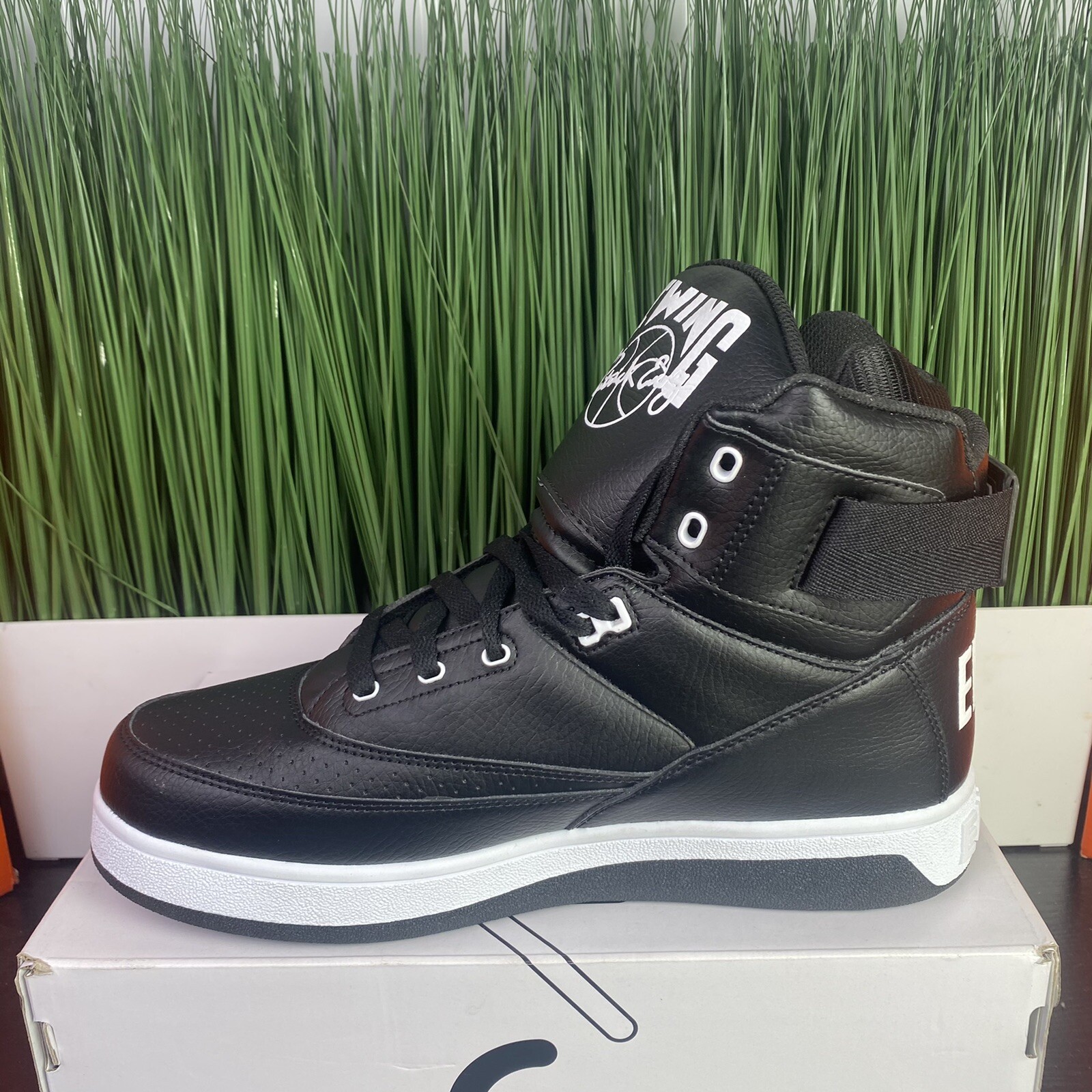 Patrick Ewing 33 HI Leather Black White 