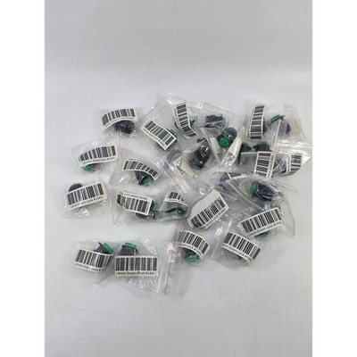 Lot of 29 Green Push Button Switches 16mm Locking #1443 Momentary #1440 3A 125V
