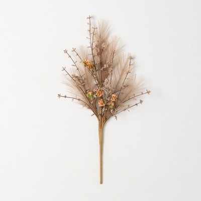 19.25''H Sullivans Pampas Grass Berry Pick, Brown
