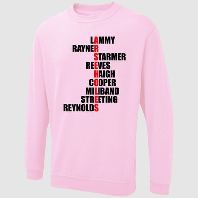Labour Names Arseholes Printed Sweatshirt Funny Anti Labour Offensive Gifts Top