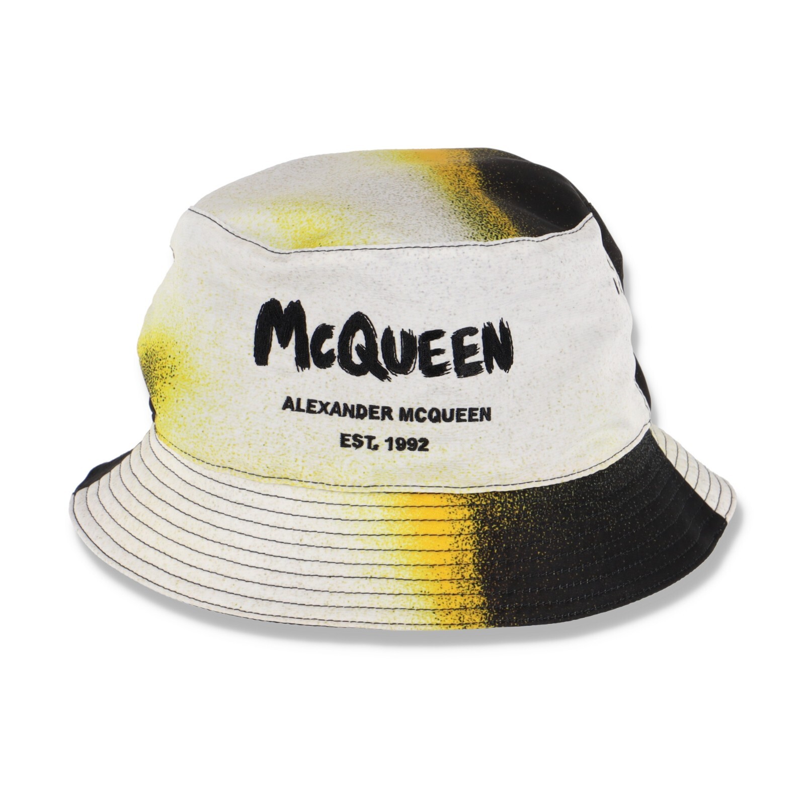 ALEXANDER MCQUEEN 帽子 Alexander McQueen White Silhouette Logo Bucket Hat | M (58cm