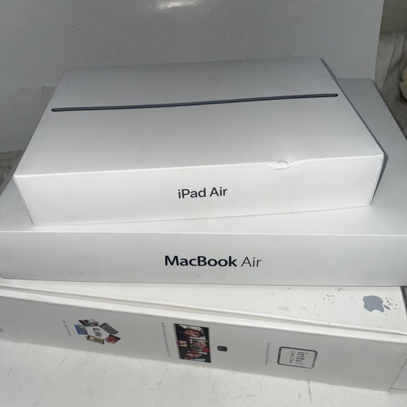 3 Boxes Only Apple Macbook Air 13 Inch A1466 A1181 Ipad Air 64g