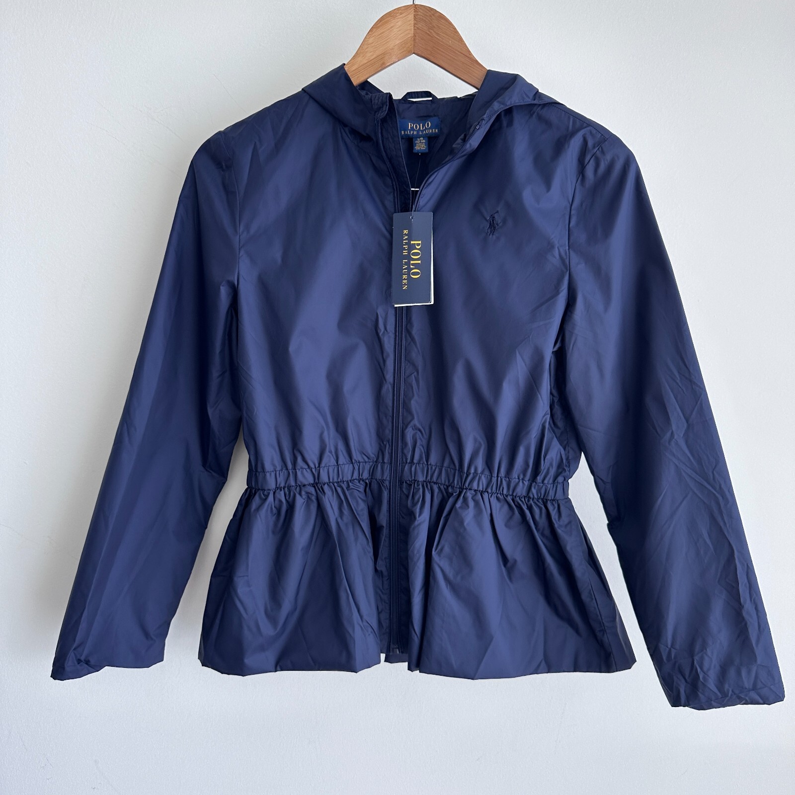 Polo Ralph Lauren ネイビーライトダウン M/M (10-12) Polo Ralph Lauren Children's dark blue down jacket Size S (8